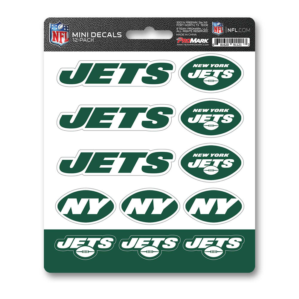 NFL - New York Jets Mini Decal 12-pk - Logo Brands - Flyclothing LLC