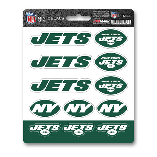 NFL - New York Jets Mini Decal 12-pk - Logo Brands - Flyclothing LLC