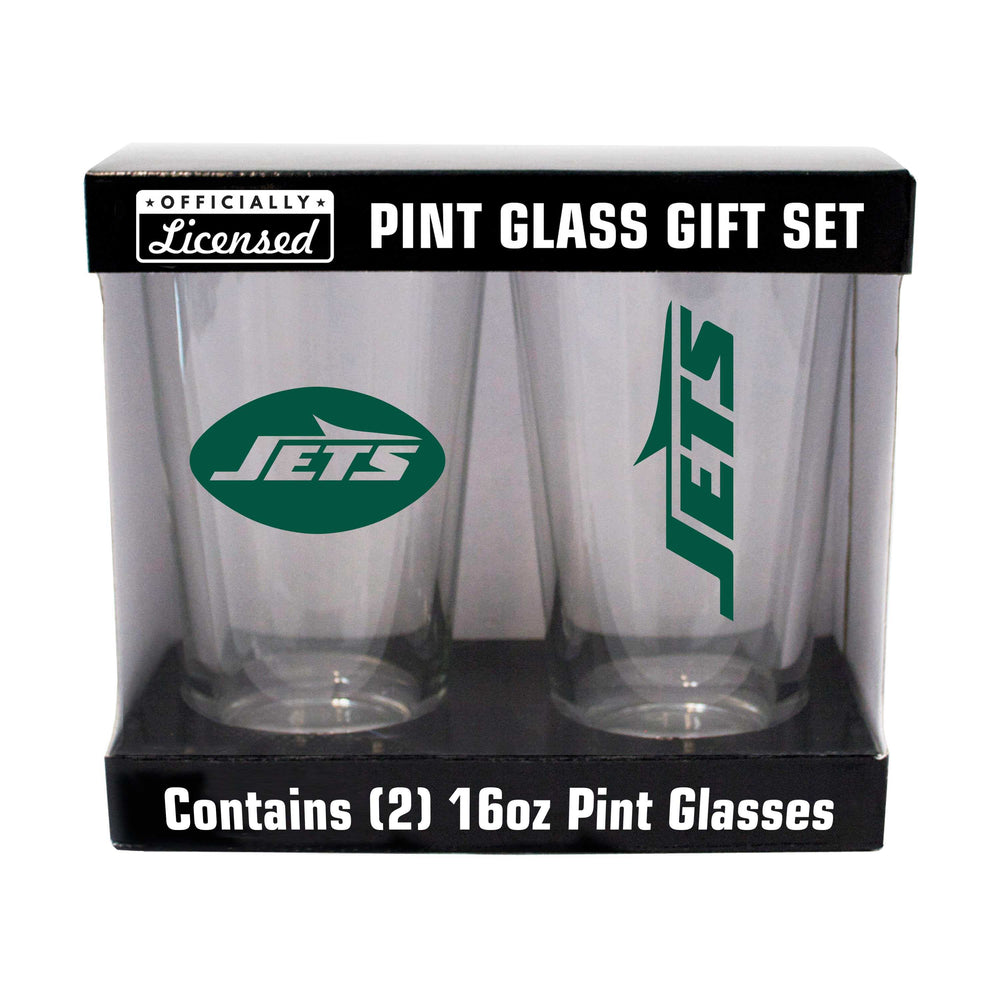 New York Jets 16oz Gameday Pint Glass 2 Pack - Logo Brands - Flyclothing LLC