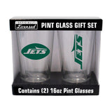 New York Jets 16oz Gameday Pint Glass 2 Pack - Logo Brands - Flyclothing LLC