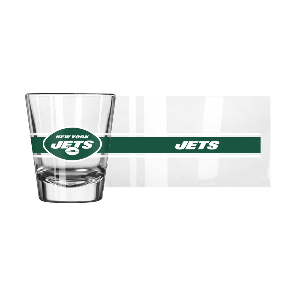 New York Jets 2oz Stripe Shot Glass - Logo Brands - Flyclothing LLC