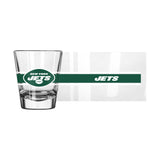 New York Jets 2oz Stripe Shot Glass - Logo Brands - Flyclothing LLC