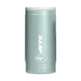 NY Jets Vertical Powder Coat Slim Can Coolie - Logo Brands - Flyclothing LLC