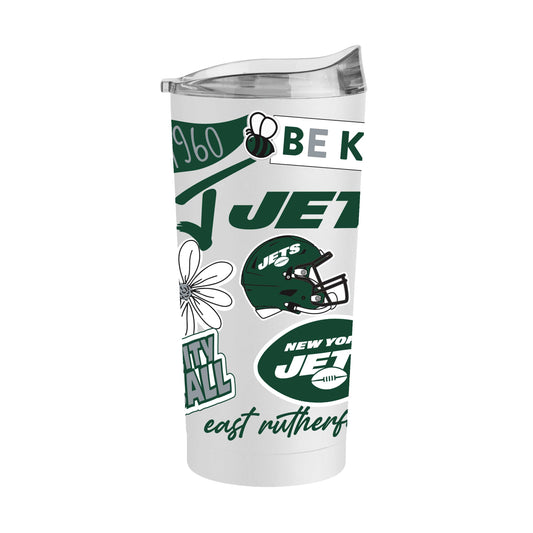 NY Jets 20oz Native Powder Coat Tumbler - Logo Brands - Flyclothing LLC