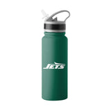 New York Jets 25oz Logo SingleWall FlipTop Bottle - Logo Brands - Flyclothing LLC