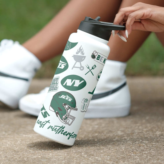 NY Jets 34oz Native Quencher Bottle - Logo Brands - Flyclothing LLC