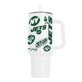 New York Jets 40oz Native Powder Coat Tumbler - Logo Brands - Flyclothing LLC