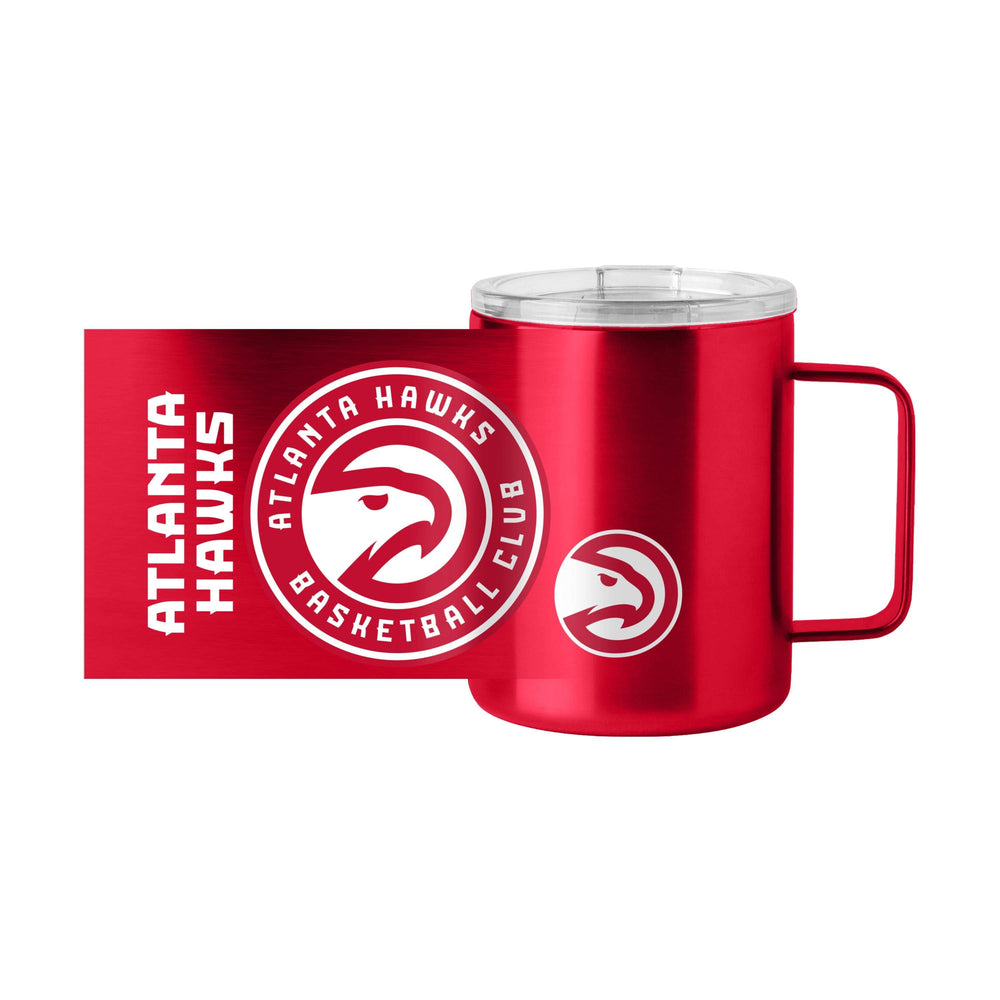 Atlanta Hawks 15oz Hype Stainless Mug - Logo Brands - Flyclothing LLC