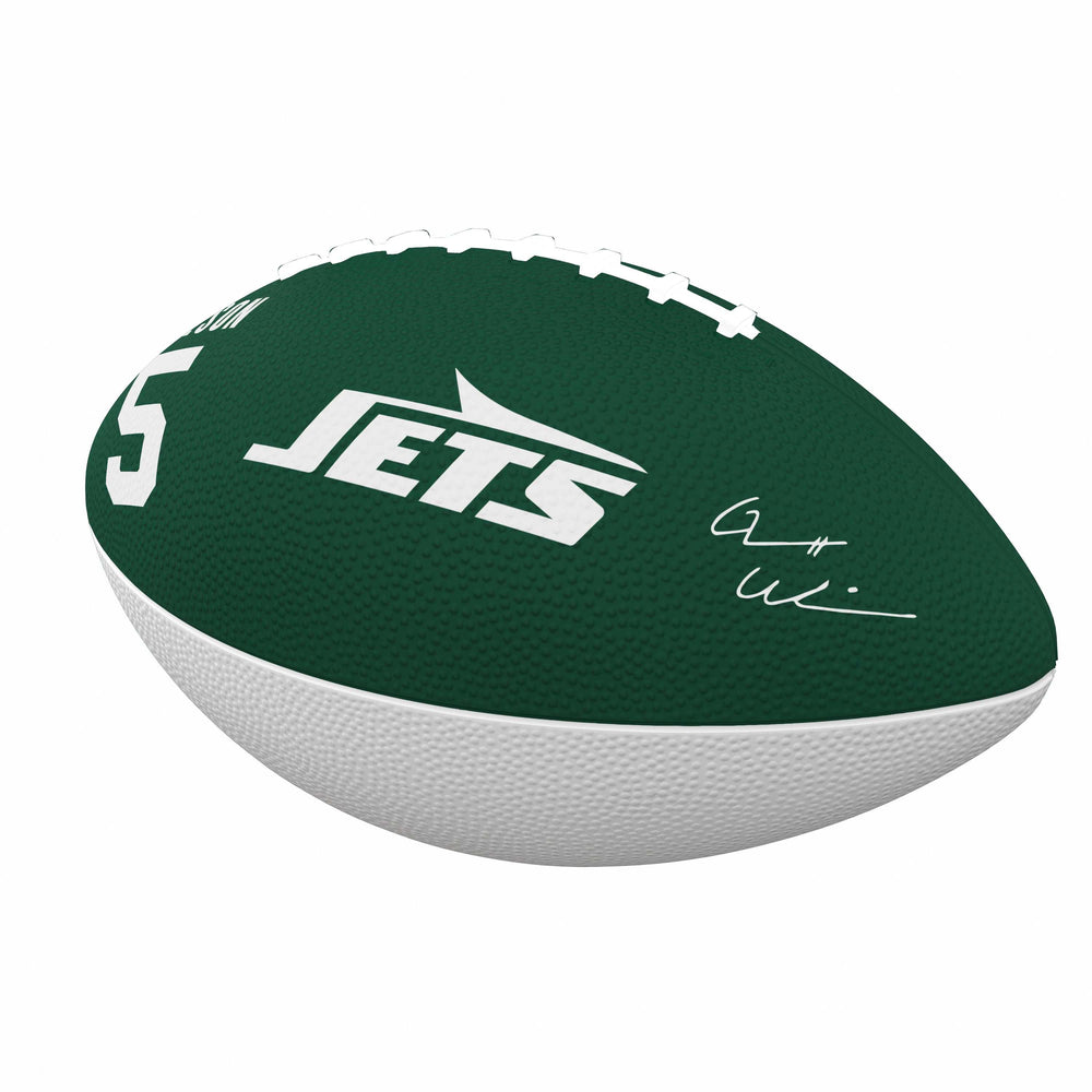 NY Jets Garrett Wilson Players Junior Size Rubber Football - Logo Brands - Flyclothing LLC