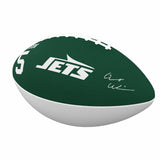 NY Jets Garrett Wilson Players Junior Size Rubber Football - Logo Brands - Flyclothing LLC