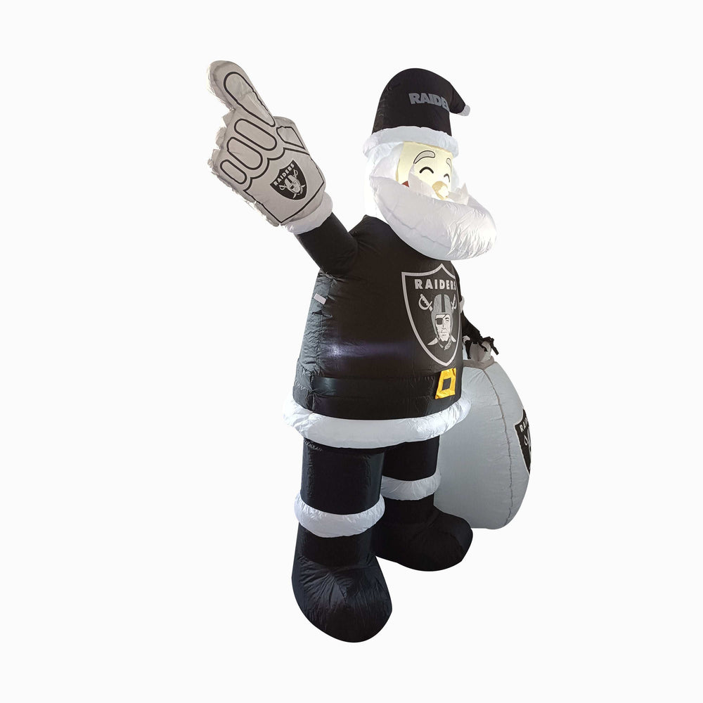 Las Vegas Raiders Santa Claus Yard Inflatable - Logo Brands - Flyclothing LLC