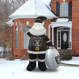 Las Vegas Raiders Santa Claus Yard Inflatable - Logo Brands - Flyclothing LLC