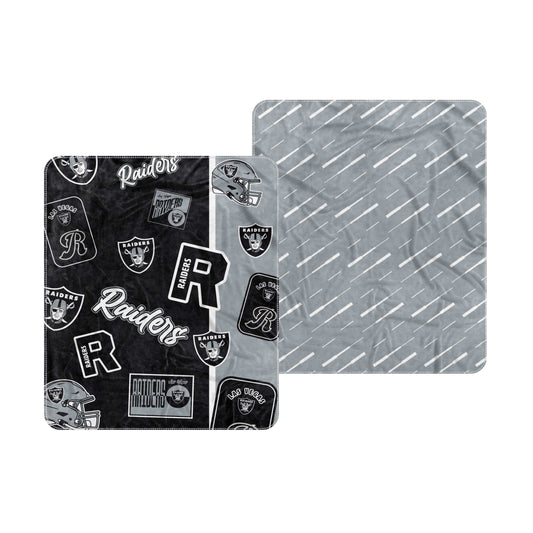 Las Vegas Raiders Dream Weave Throw 50x60 - Logo Brands - Flyclothing LLC