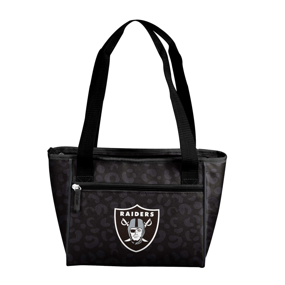 Las Vegas Raiders Leopard Print 16 Can Cooler Tote - Logo Brands - Flyclothing LLC