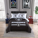 Las Vegas Raiders Command Comforter Set Full/Queen - Logo Brands - Flyclothing LLC