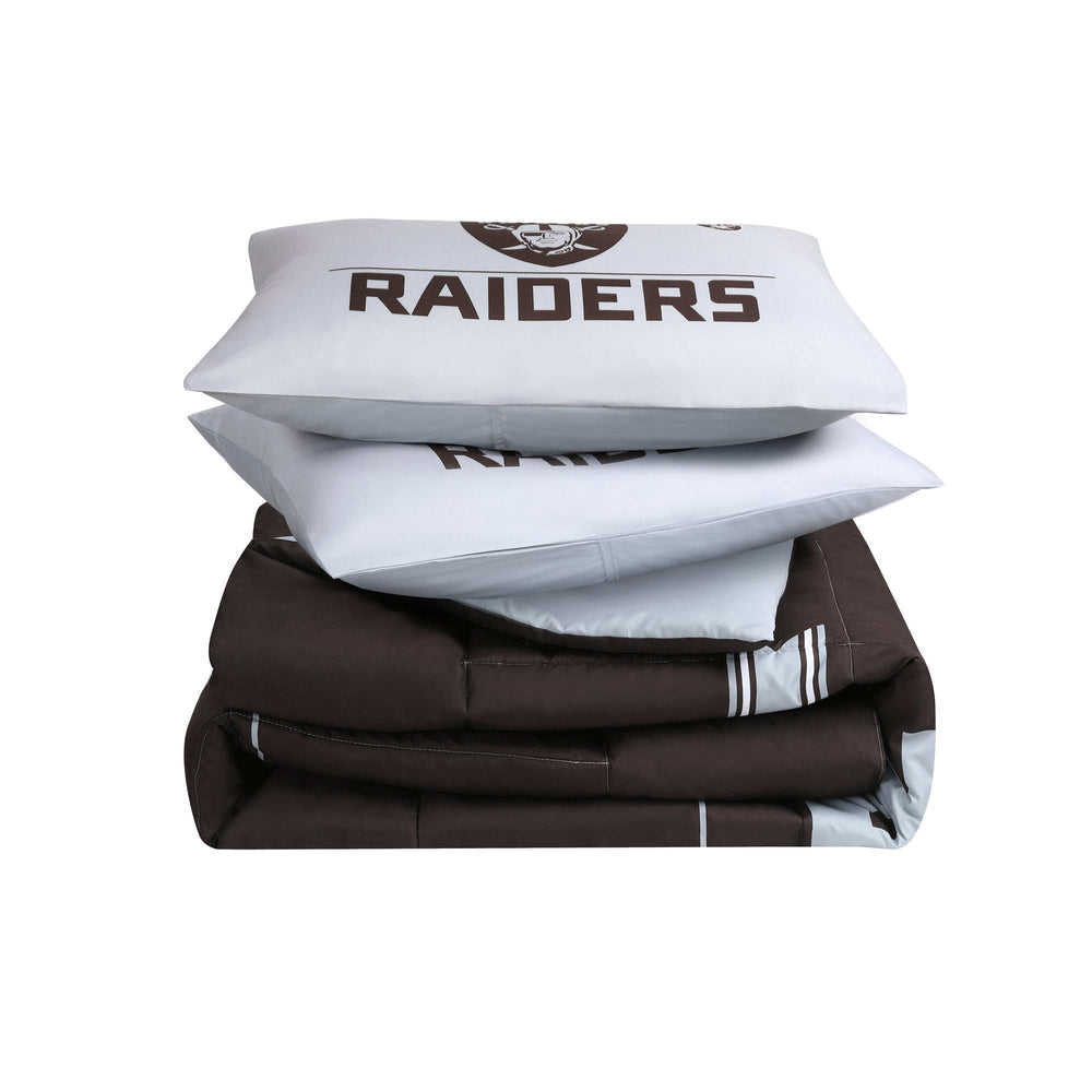 Las Vegas Raiders Command Comforter Set Full/Queen - Logo Brands - Flyclothing LLC