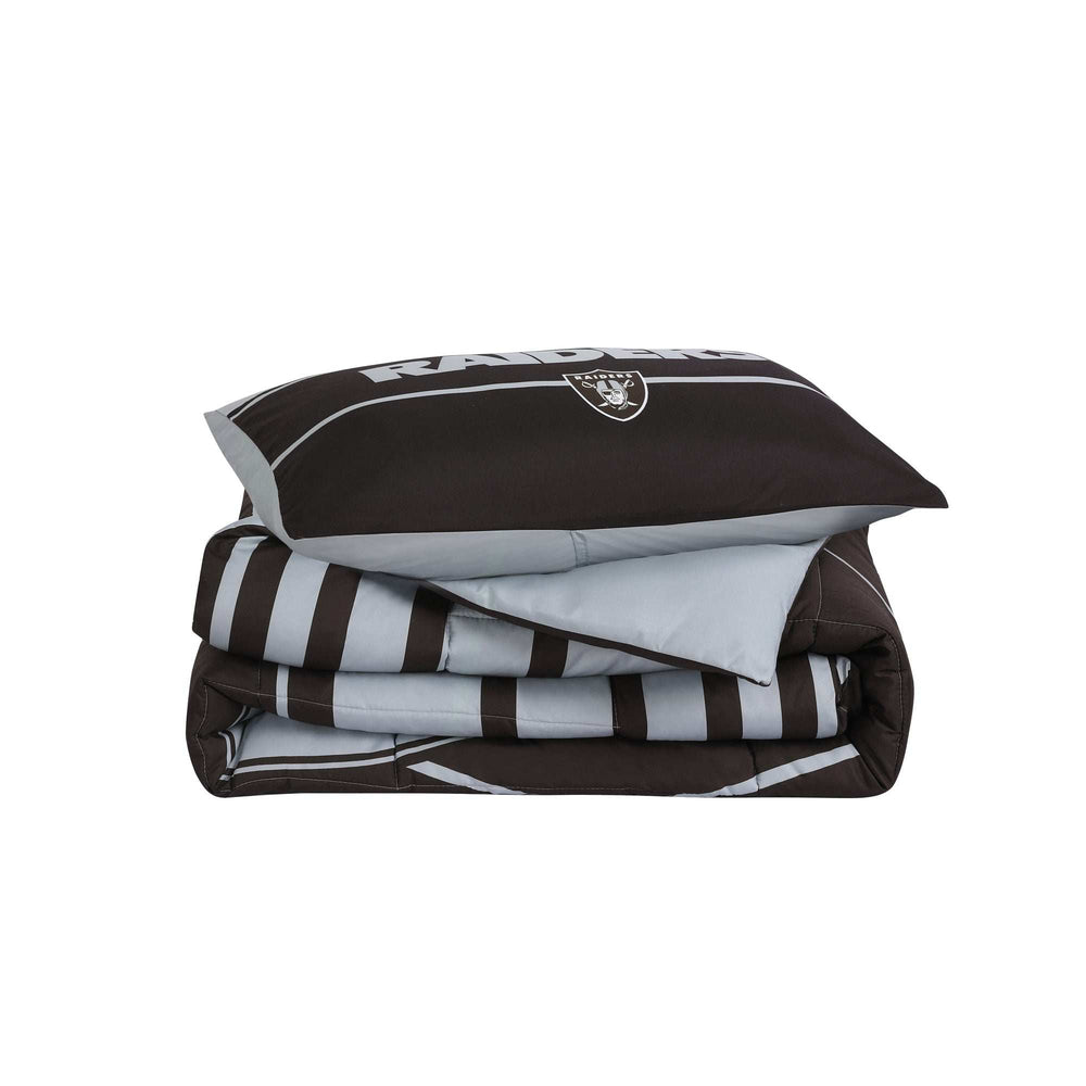 Las Vegas Raiders Crosser Comforter Set Twin - Logo Brands - Flyclothing LLC