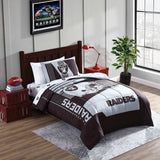 Las Vegas Raiders Status Bed In A Bag Twin - Logo Brands - Flyclothing LLC