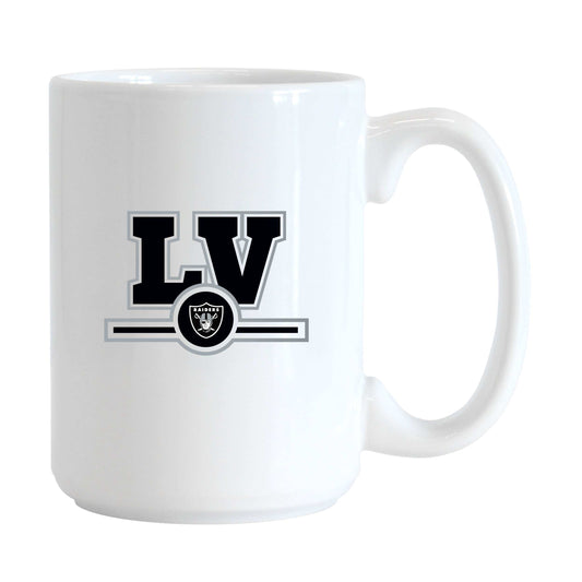 Las Vegas Raiders 15oz Letterman Sublimated Mug - Logo Brands - Flyclothing LLC