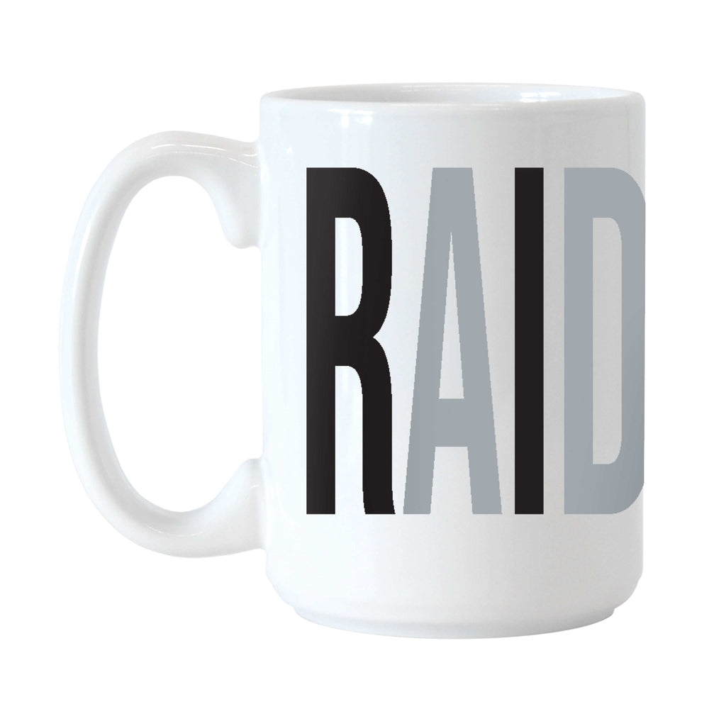 Las Vegas Raiders Wordmark 15oz Overtime Sublimated Mug - Logo Brands - Flyclothing LLC