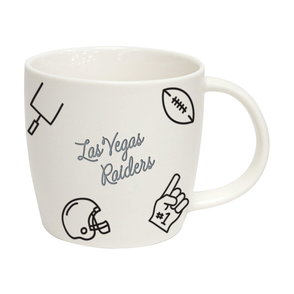 Las Vegas Raiders 18oz Playmaker Mug - Logo Brands - Flyclothing LLC