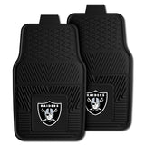 NFL - Las Vegas Raiders 2-pc Vinyl Car Mat Set - Logo Brands - Flyclothing LLC