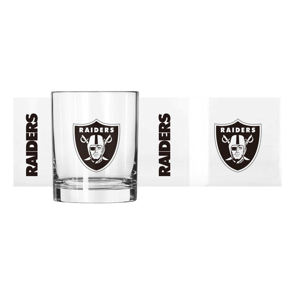 Las Vegas Raiders 14oz Gameday Rocks Glass - Logo Brands - Flyclothing LLC