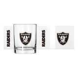 Las Vegas Raiders 14oz Gameday Rocks Glass - Logo Brands - Flyclothing LLC