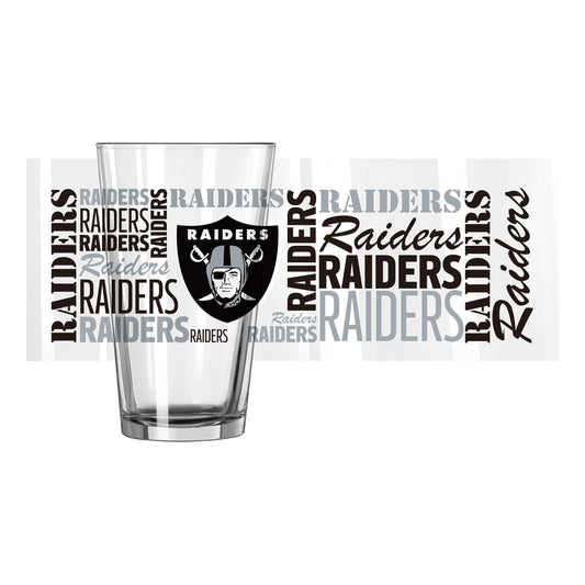 Las Vegas Raiders 16oz Spirit Pint Glass - Logo Brands - Flyclothing LLC