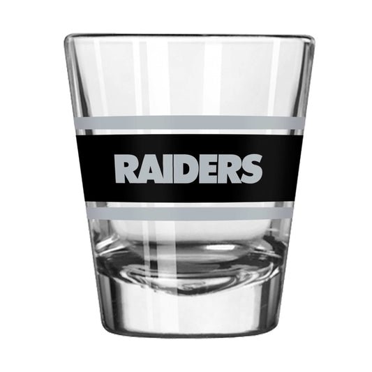 Las Vegas Raiders 2oz Stripe Shot Glass - Logo Brands - Flyclothing LLC