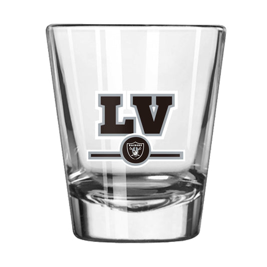 Las Vegas Raiders 2oz Letterman Shot Glass - Logo Brands - Flyclothing LLC