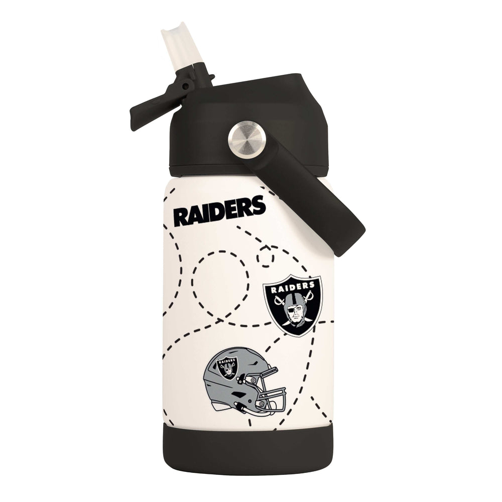 Las Vegas Raiders 12oz Mascot SS Kids Bottle - Logo Brands - Flyclothing LLC
