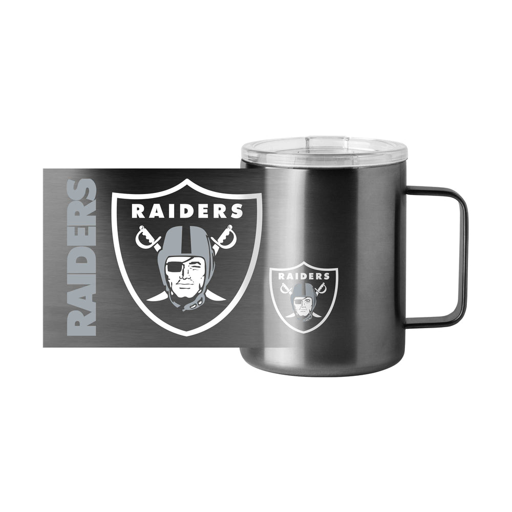 Las Vegas Raiders 15oz Hype Stainless Steel Mug - Logo Brands - Flyclothing LLC