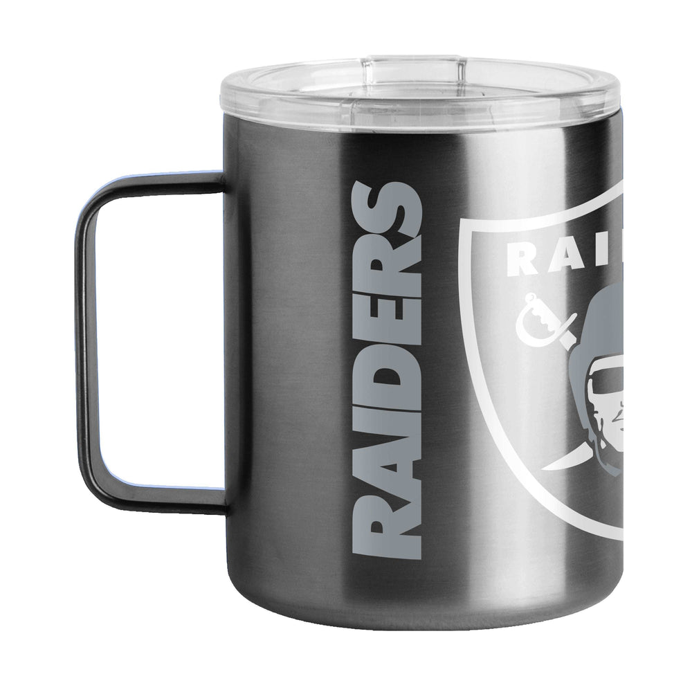 Las Vegas Raiders 15oz Hype Stainless Steel Mug - Logo Brands - Flyclothing LLC