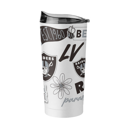 Las Vegas Raiders 20oz Native Powder Coat Tumbler - Logo Brands - Flyclothing LLC