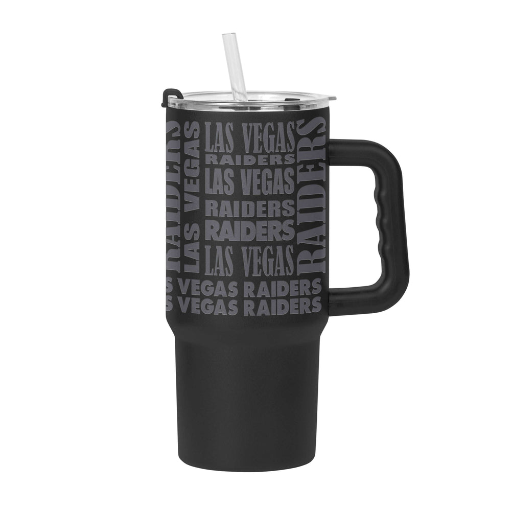 Las Vegas Raiders 24oz Replay Tumbler w/Handle - Logo Brands - Flyclothing LLC