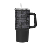 Las Vegas Raiders 24oz Replay Tumbler w/Handle - Logo Brands - Flyclothing LLC