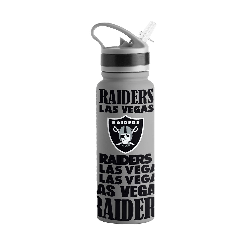 Las Vegas Raiders Gray 25oz Replay SingleWall FlipTop Bottle - Logo Brands - Flyclothing LLC