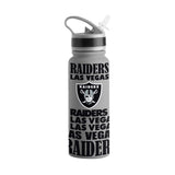 Las Vegas Raiders Gray 25oz Replay SingleWall FlipTop Bottle - Logo Brands - Flyclothing LLC