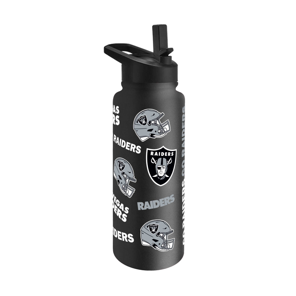 Las Vegas Raiders 34oz Native Quencher Bottle - Logo Brands - Flyclothing LLC