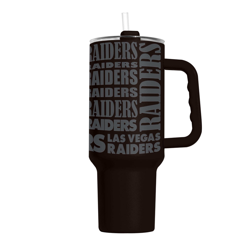 Las Vegas Raiders 40oz Replay Powder Coat Tumbler - Logo Brands - Flyclothing LLC