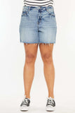 Kancan Full Size Raw Hem High Waist Denim Shorts - Trendsi - Flyclothing LLC