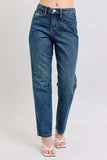 Judy Blue Full Size High Waisted Rigid Magic Non-destroy Straight Leg Jeans Plus Size - Trendsi - Flyclothing LLC