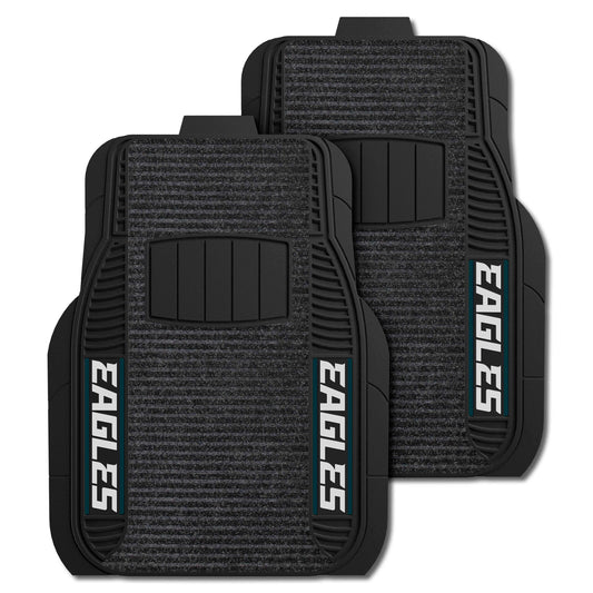 NFL - Philadelphia Eagles 2-pc Deluxe Car Mat Set - Logo Brands - Flyclothing LLC