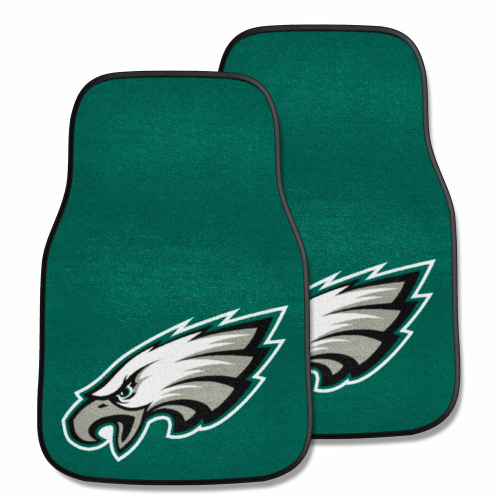 NFL - Philadelphia Eagles 2-pc Carpet Car Mat Set - Logo Brands - Flyclothing LLC