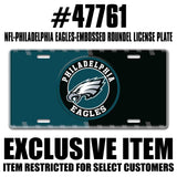 NFL - Philadelphia Eagles Embossed Roundel License Plate - Logo Brands - Flyclothing LLC