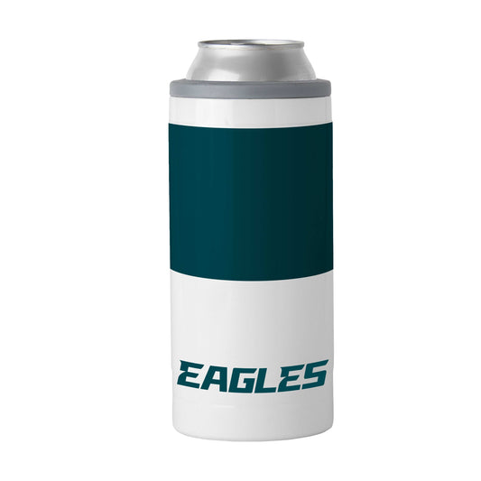 Philadelphia Eagles Colorblock 12oz Slim Can Coolie - Logo Brands - Flyclothing LLC