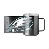 Philadelphia Eagles Black 15oz Hype Stainless Steel Mug - Logo Brands - Flyclothing LLC
