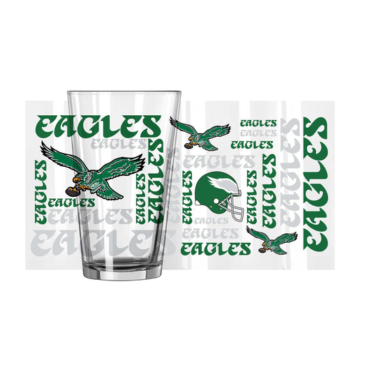 Philadelphia Eagles Retro 16oz Spirit Pint Glass - Logo Brands - Flyclothing LLC