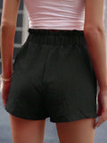 Tied High Waist Shorts with Pockets - Trendsi - Flyclothing LLC